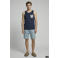 JJ REBEL regular fit tanktop met print - donkerblauw