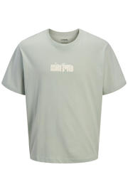 thumbnail: JJ REBEL relaxed T-shirt met backprint groen