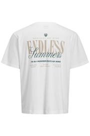thumbnail: JJ REBEL relaxed T-shirt met backprint wit
