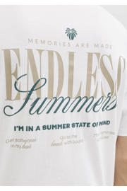 thumbnail: JJ REBEL relaxed T-shirt met backprint wit