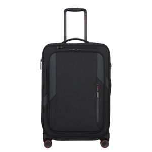 trolley Glazed 67 cm. Expandable zwart