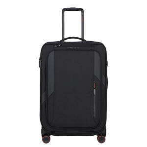 trolley Glazed 67 cm. Expandable zwart