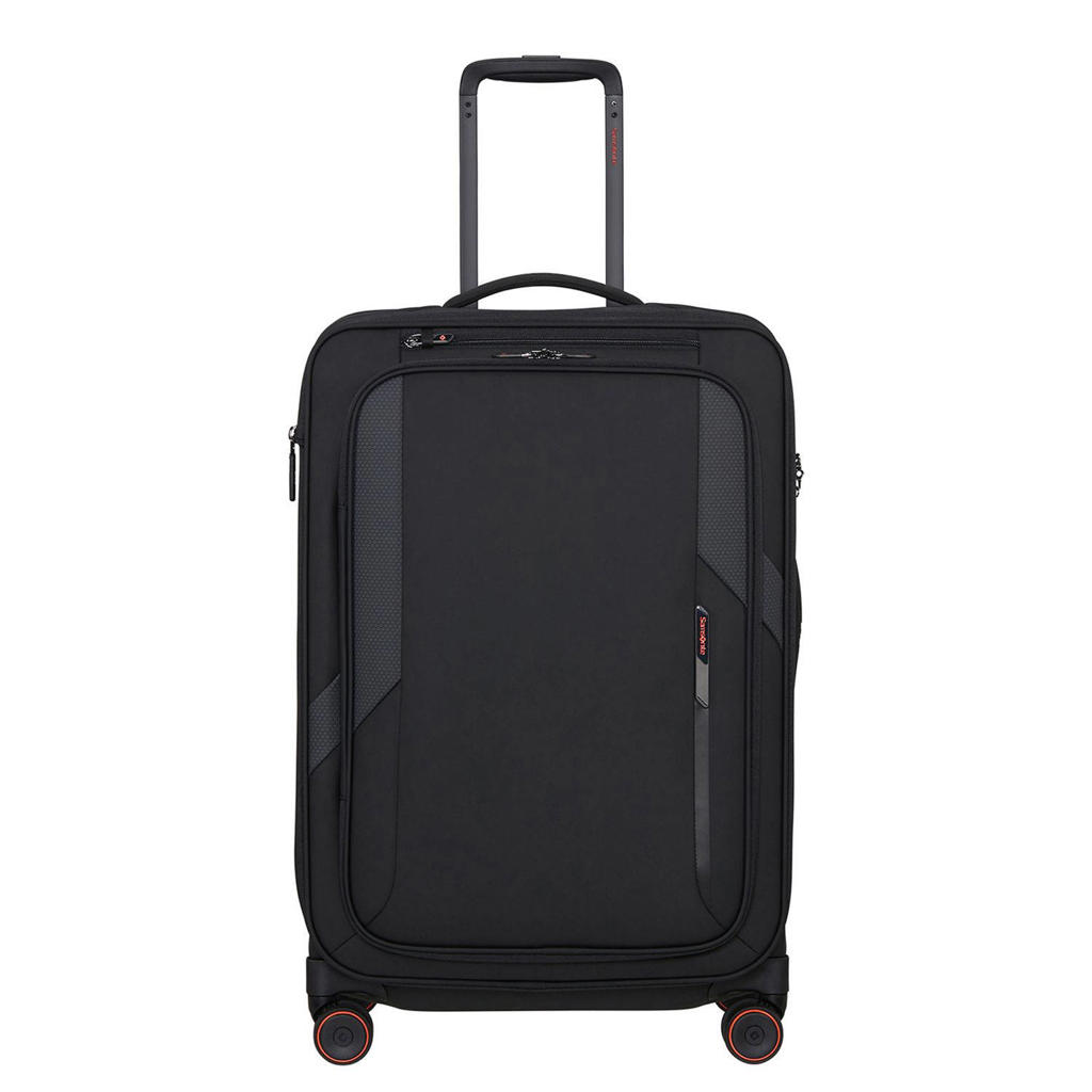 Samsonite trolley Glazed 67 cm. Expandable zwart