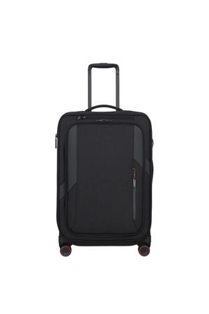 trolley Glazed 67 cm. Expandable zwart