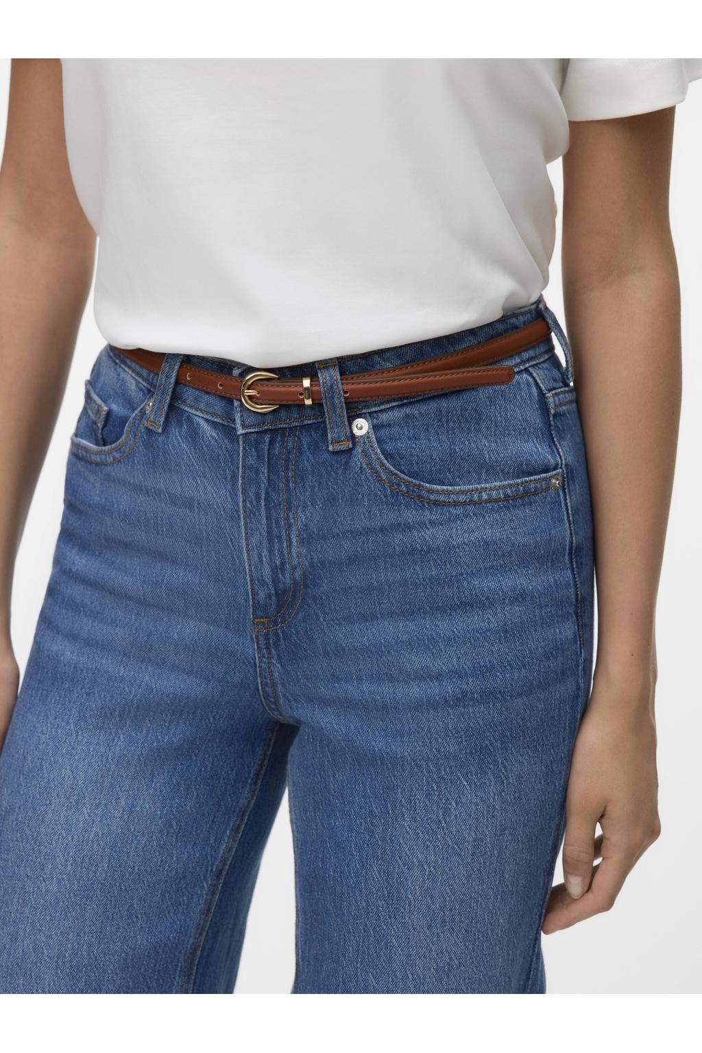 VERO MODA leren riem VMKATJA - set van 2 zwart/bruin