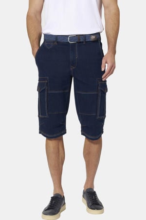 regular fit cargo bermuda Plus Size - donkerblauw