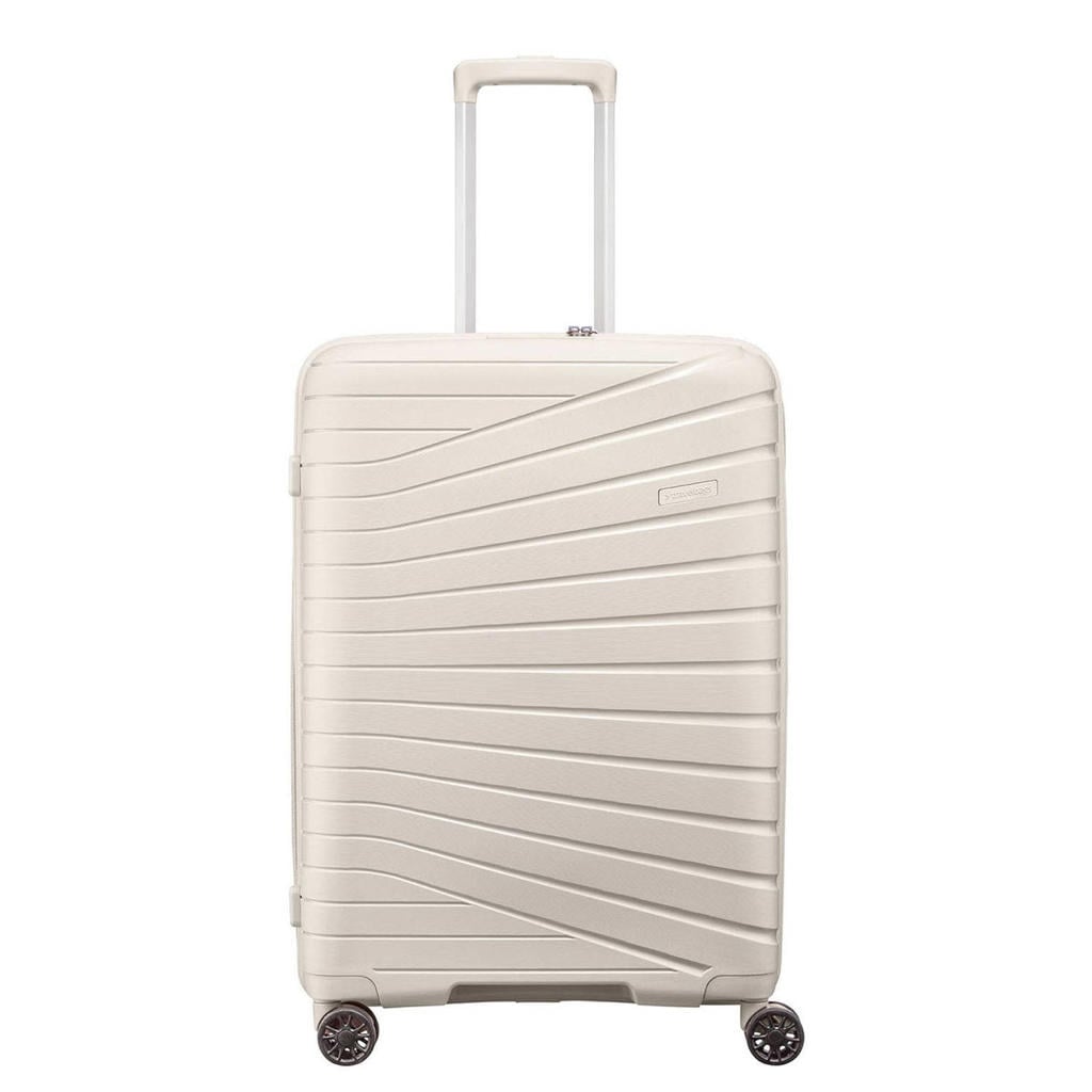 Travelbags trolley The Vibe 65 cm. Expandable ecru