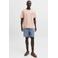 JACK & JONES PREMIUM linnen regular fit T-shirt met print en textuur - roze