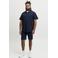 JACK & JONES PLUS SIZE katoenen regular fit overhemd met textuur - donkerblauw