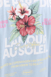 thumbnail: JACK & JONES PLUS SIZE regular fit T-shirt met backprint - lichtblauw