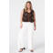 MS Mode gilet met pailletten donkerbruin