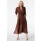 MS Mode blousejurk bruin
