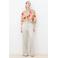 Caroll regular waist broek beige