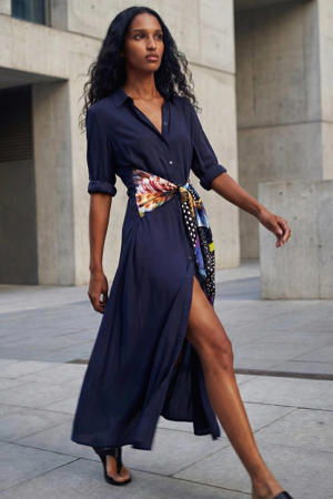 blousejurk donkerblauw