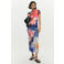 Desigual gebloemde maxi jurk blauw