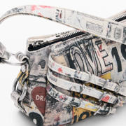 thumbnail: Desigual denim schoudertas met print multi