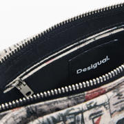 thumbnail: Desigual denim schoudertas met print multi