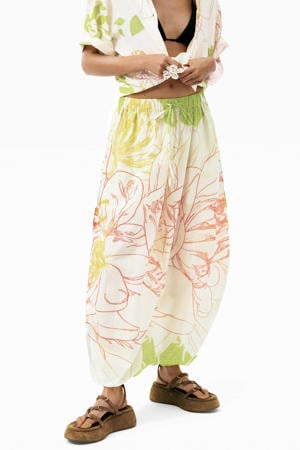 barrel casual broek met print - meerkleurig