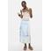 Desigual lyocell midi rok - lichtblauw denim