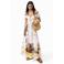Desigual off shoulder midi jurk met print - meerkleurig