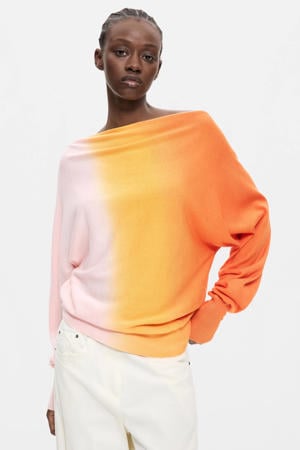 viscose gebreide trui - oranje