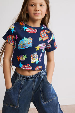 Minnie Mouse T-shirt met print - donkerblauw