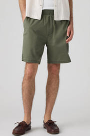 thumbnail: Levi's linnen regular fit casual short - donkergroen