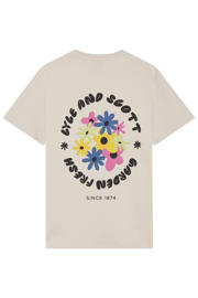 thumbnail: Lyle & Scott regular T-shirt met backprint beige