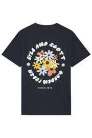 thumbnail: Lyle & Scott regular T-shirt met backprint donkerblauw