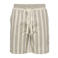 ONLY & SONS ONSCRUZ gestreepte casual short beige