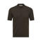 ONLY & SONS regular polo gebreid bruin