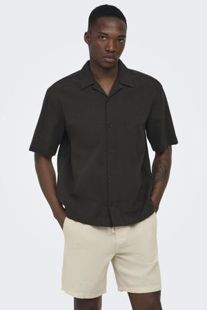 relaxed casual overhemd bruin