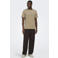 ONLY & SONS regular T-shirt lichtbruin