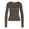 NOISY MAY Curve regular fit longsleeve Plus Size - bruin