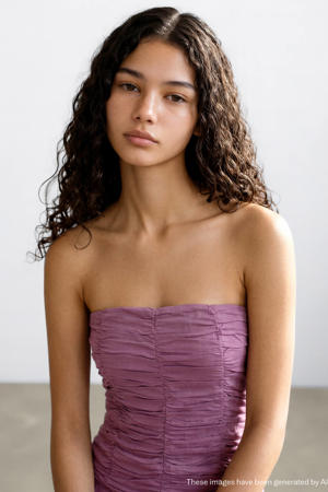 korte strapless jurk paars