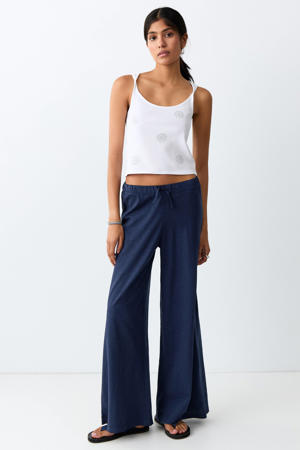 casual broek donkerblauw
