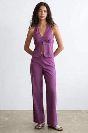 casual broek paars