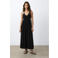 MANGO TEEN maxi jurk gebreid zwart