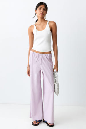 casual broek lila