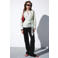 Mango straight regular waist pantalon zwart