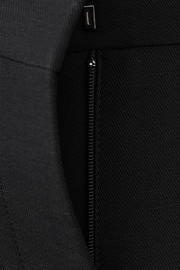 thumbnail: Mango straight regular waist pantalon zwart