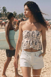 thumbnail: MANGO TEEN strapless top ecru