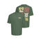 ONLY & SONS relaxed T-shirt met backprint - donkergroen