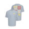 ONLY & SONS relaxed T-shirt met backprint - lichtblauw