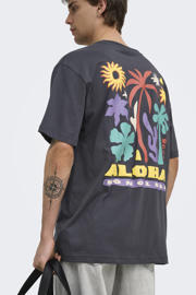 thumbnail: ONLY & SONS relaxed T-shirt met backprint - grijs pinstripe