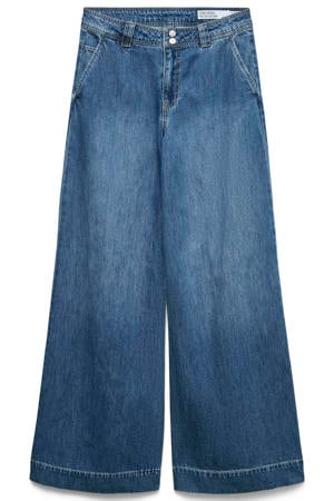 wide leg jeans Plus Size - middelblauw