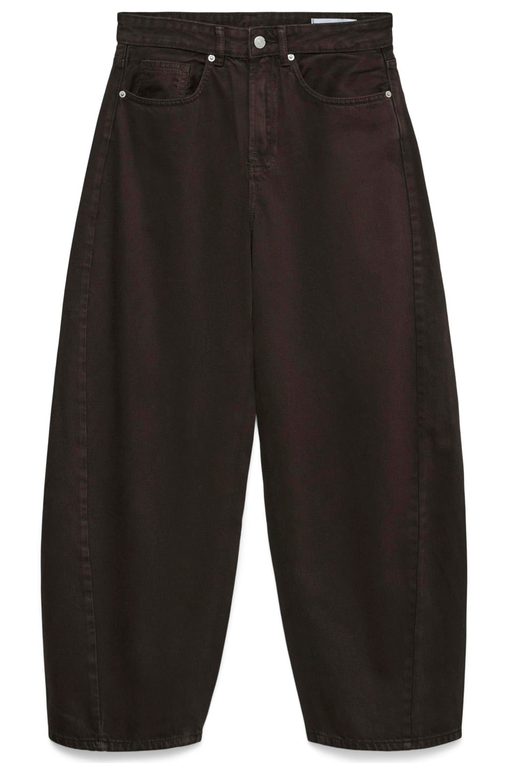 VERO MODA CURVE Vmczoe Mr Barrel Colored Jeans Cur barrel jeans Plus Size - donkerbruin