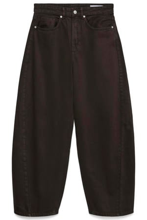 Vmczoe Mr Barrel Colored Jeans Cur barrel jeans Plus Size - donkerbruin