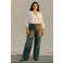 VERO MODA CURVE regular fit blousetop met ruches Plus Size - ecru