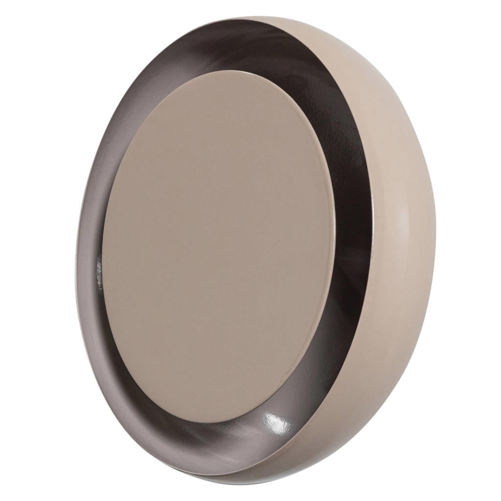 WOOOD WOOOD Gloomy Wandlamp Rond - Metaal - Zand - 30x30x13